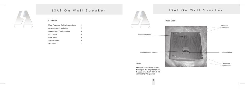 Living Sounds Audio LSA1 OW User Manual | Page 4 / 6