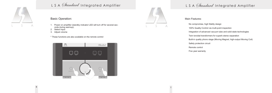 Standard | Living Sounds Audio Signature User Manual | Page 5 / 8