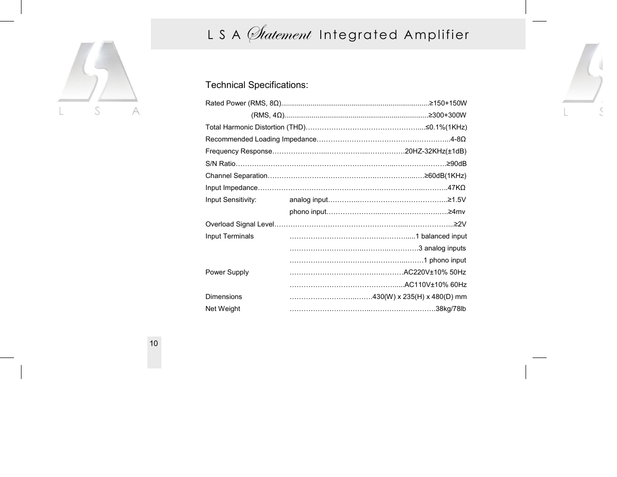 Fàtàxåxçà, L s a | Living Sounds Audio Statement User Manual | Page 14 / 16