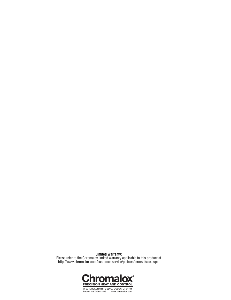 Chromalox ESFS-40 User Manual | Page 4 / 4