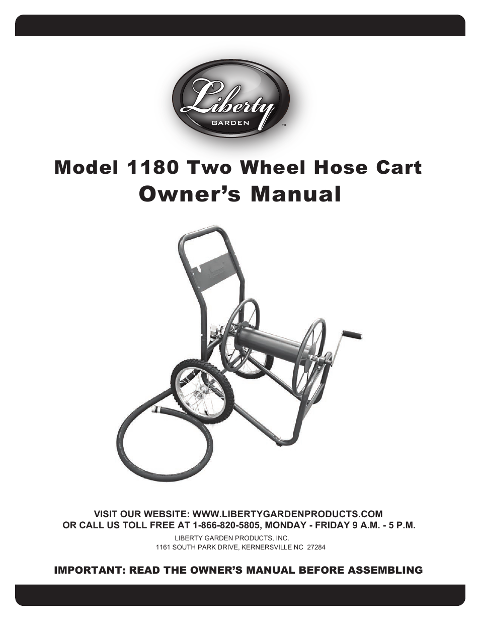 Liberty Garden 1180 User Manual | 8 pages