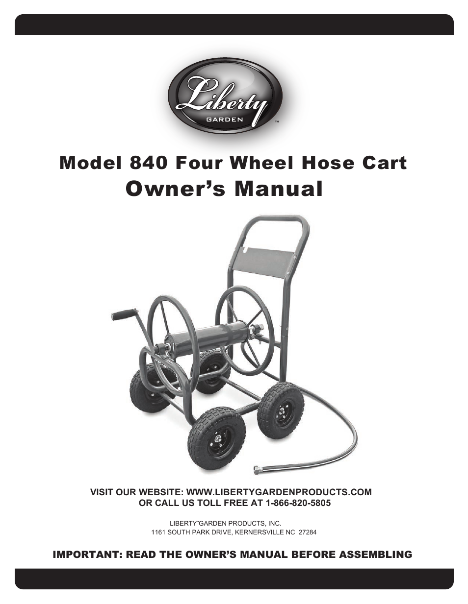 Liberty Garden 840 User Manual | 24 pages