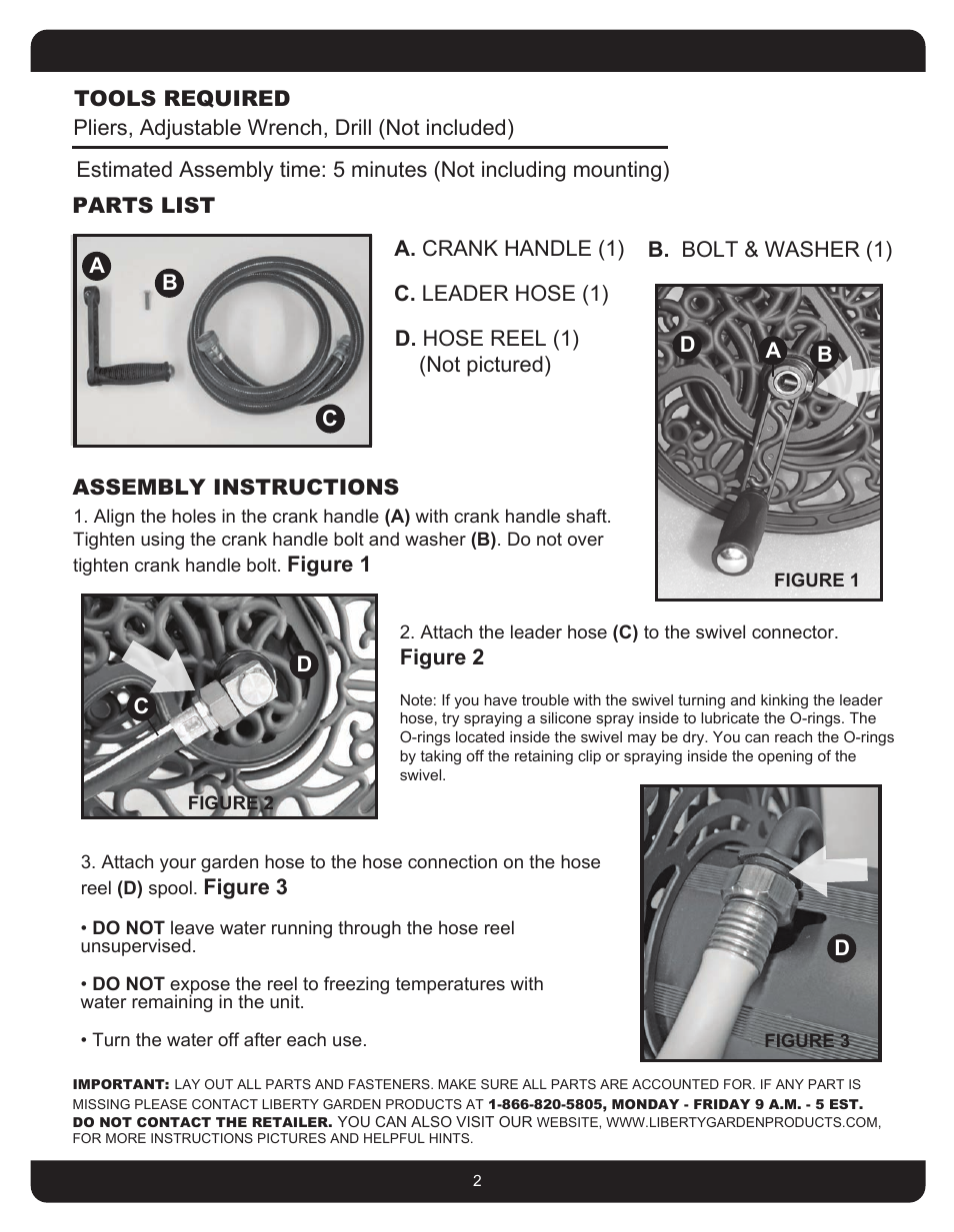 Liberty Garden 704 User Manual | Page 2 / 12