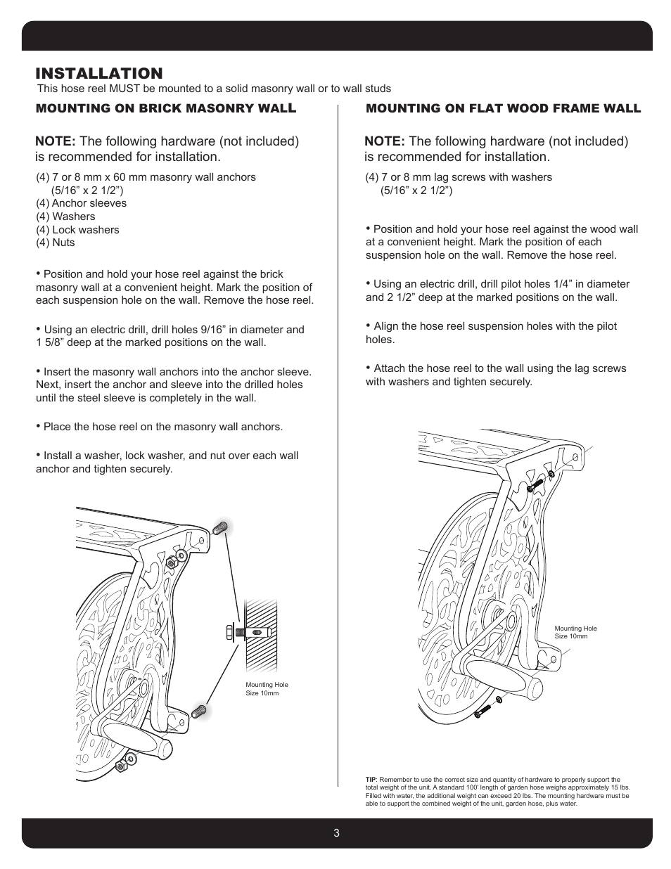 Installation | Liberty Garden 704 User Manual | Page 3 / 12