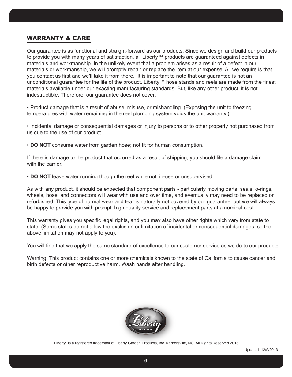 Liberty Garden 704 User Manual | Page 6 / 12