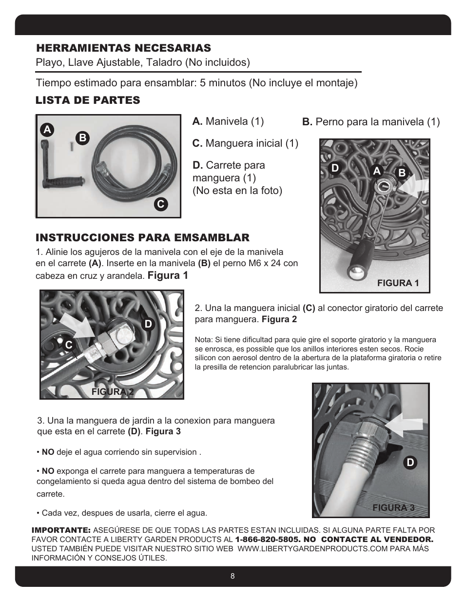 Liberty Garden 704 User Manual | Page 8 / 12
