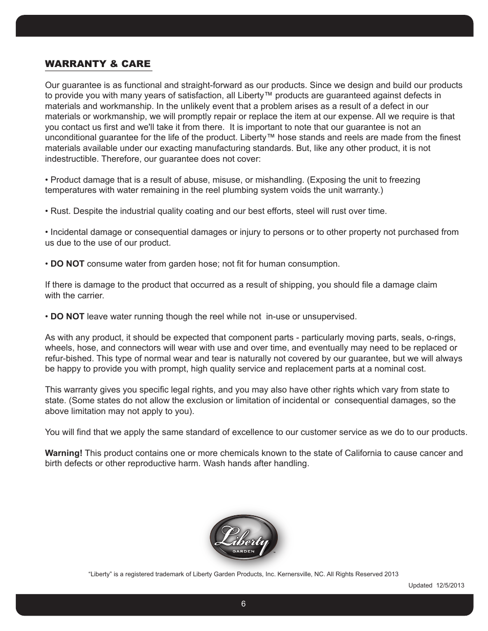 Liberty Garden 708 User Manual | Page 6 / 11