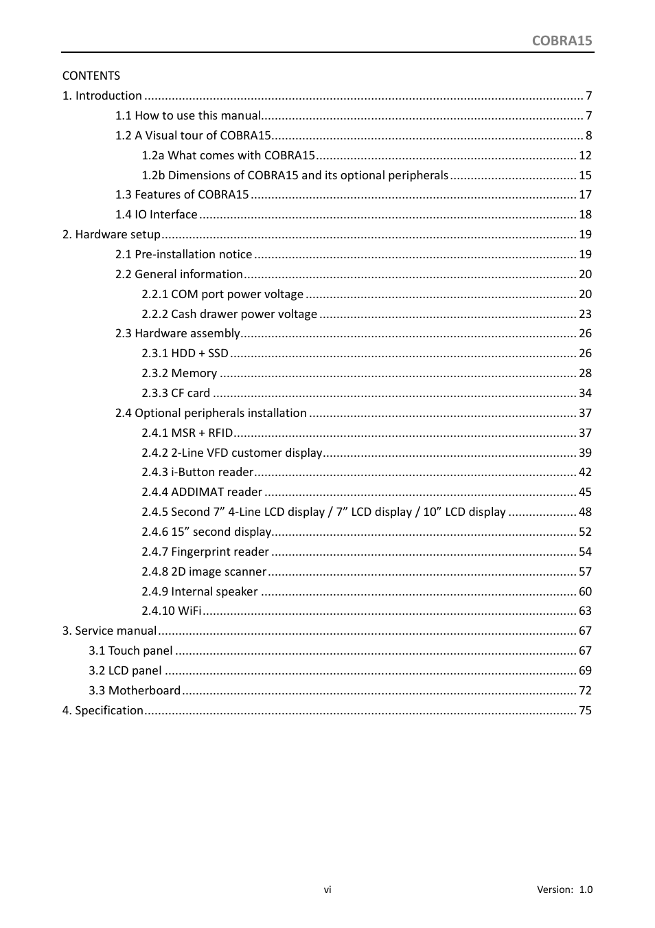 Longshine COBRA15 User Manual | Page 6 / 76