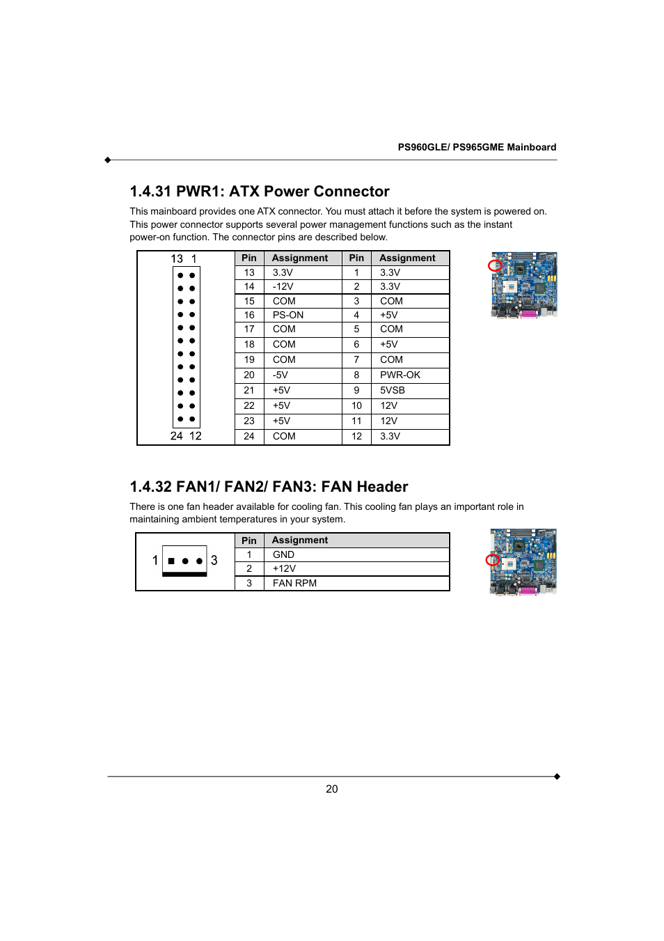 31 pwr1: atx power connector | Longshine GFT150 Ver.1.0 User Manual | Page 24 / 55