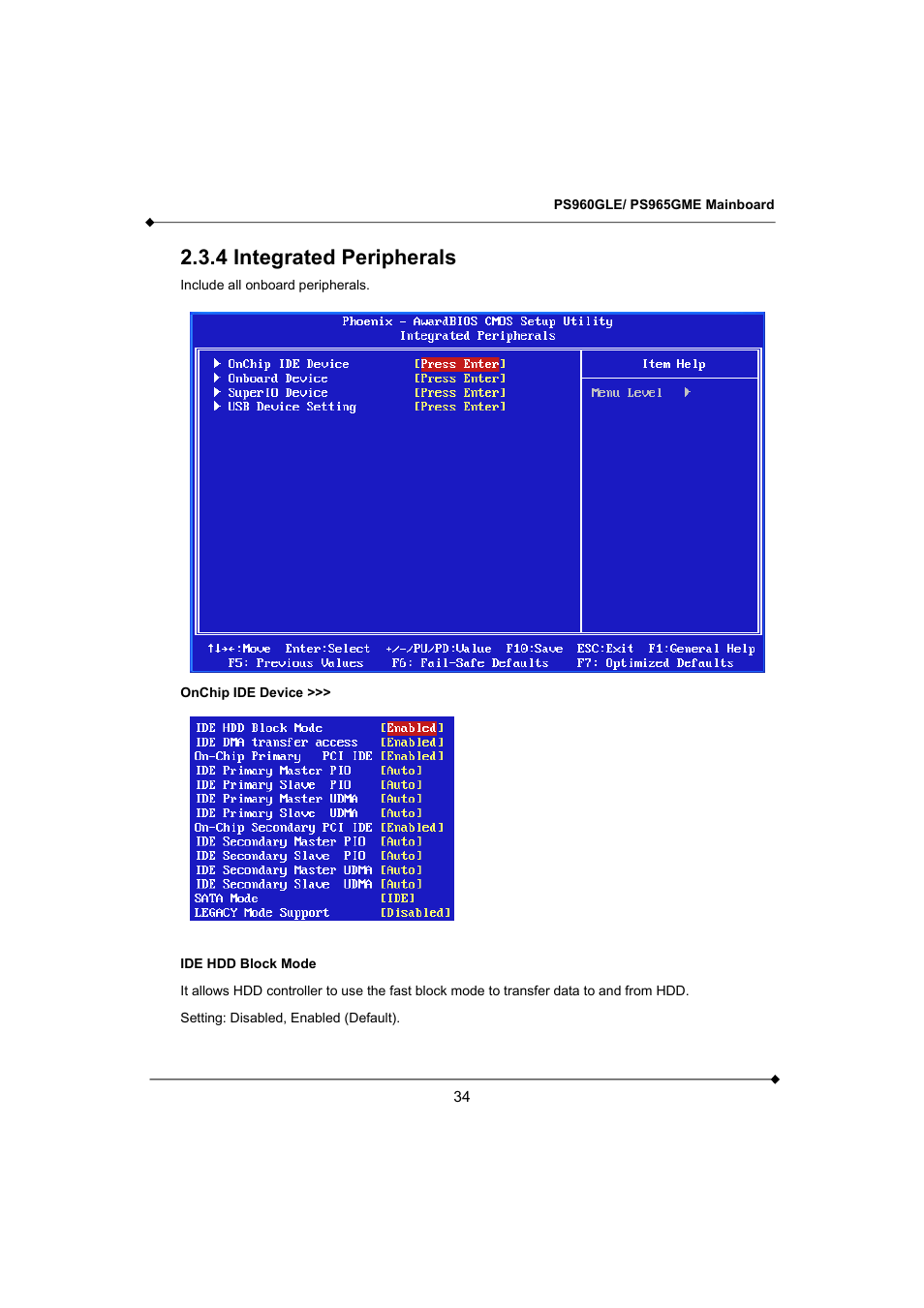 4 integrated peripherals | Longshine GFT150 Ver.1.0 User Manual | Page 38 / 55