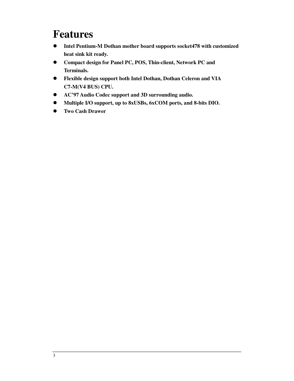 Features | Longshine GFT150 Ver.2.0 User Manual | Page 3 / 66
