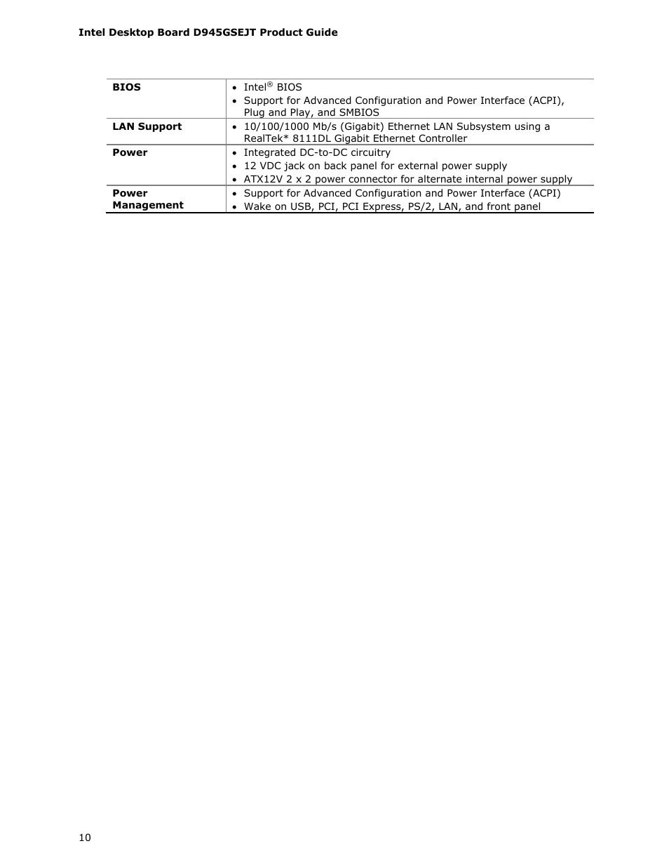 Longshine D945GSEJT User Manual | Page 10 / 72