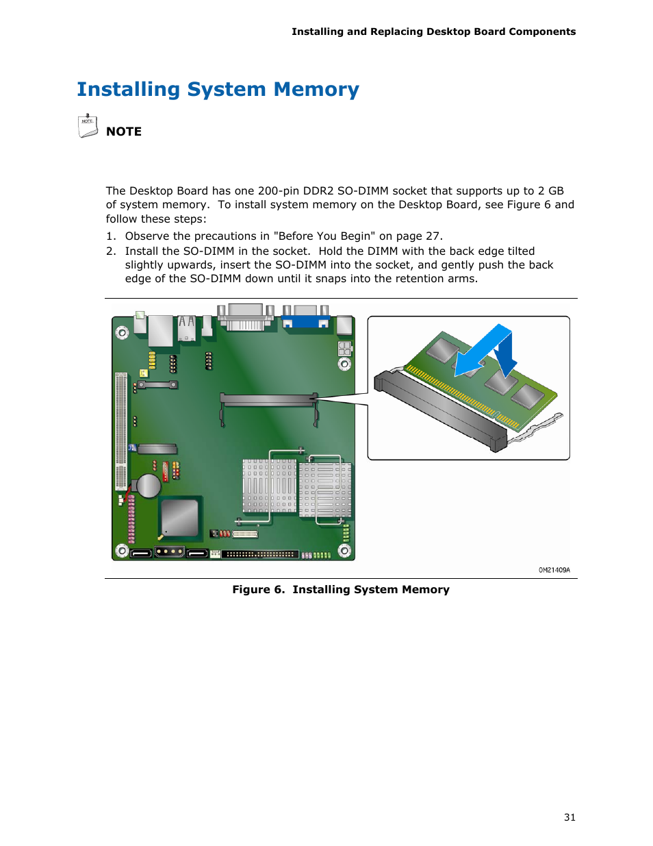 Installing system memory, Installing, System memory | Longshine D945GSEJT User Manual | Page 31 / 72