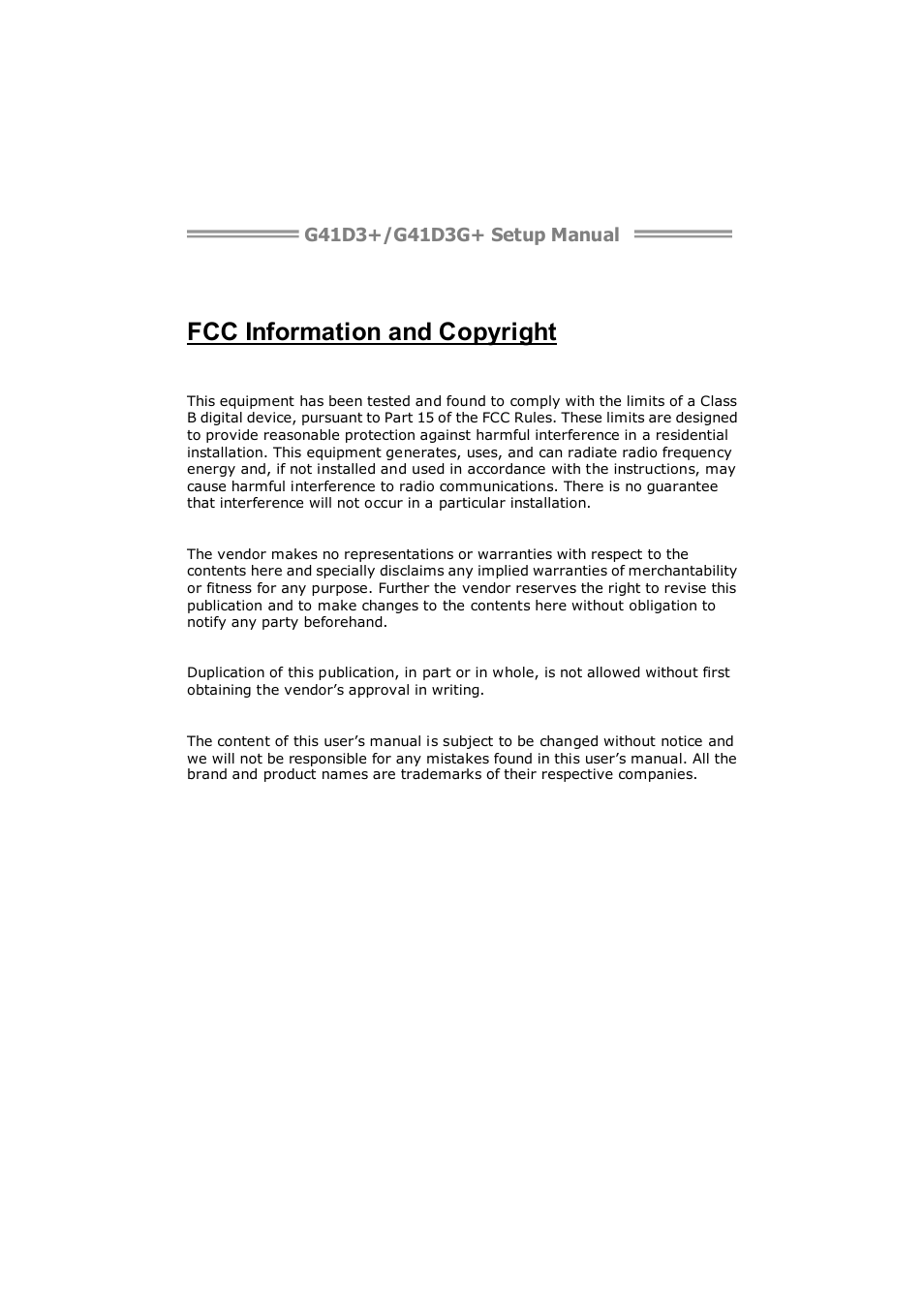 Longshine G41D3G+ User Manual | 47 pages