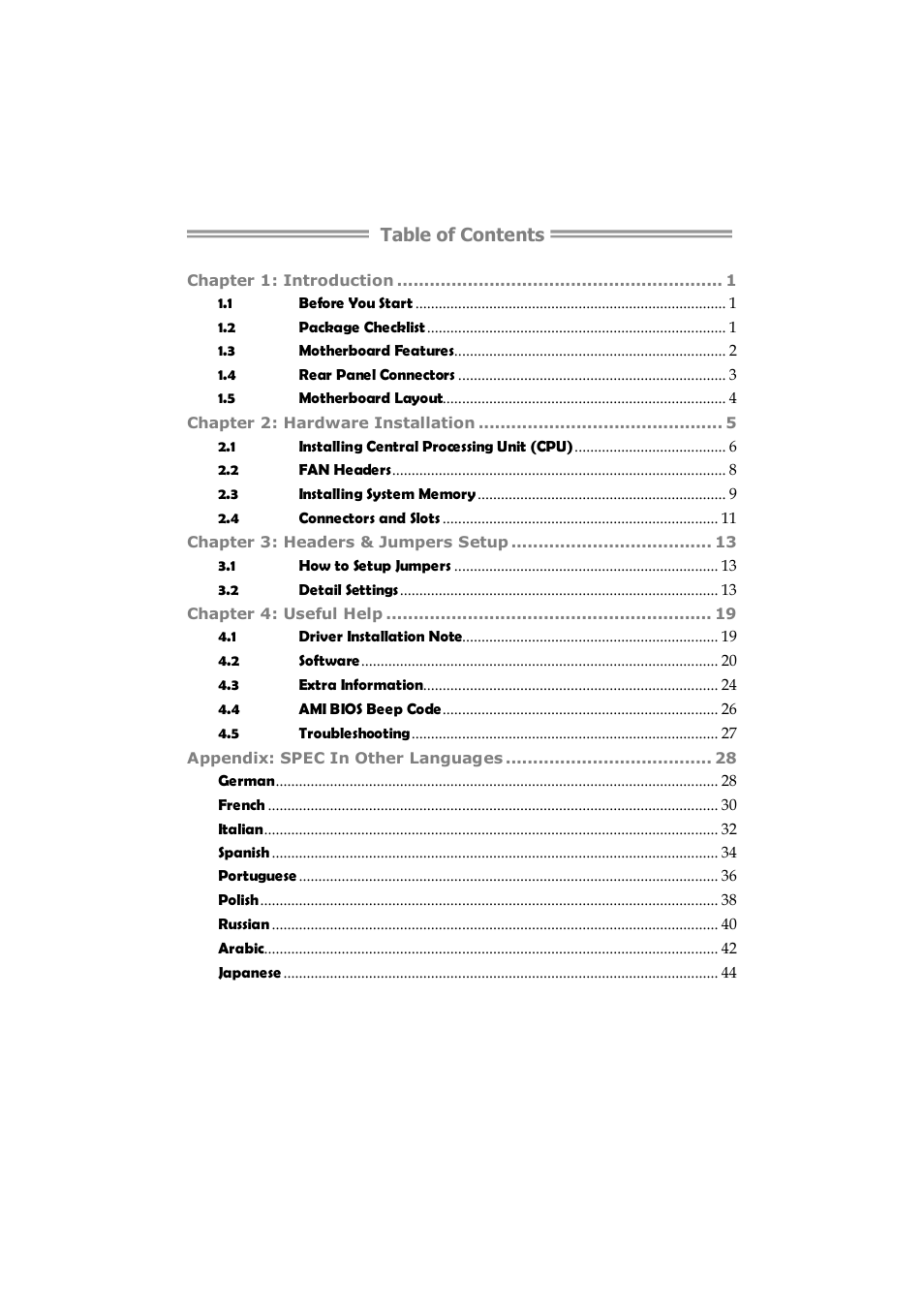 Longshine G41D3G+ User Manual | Page 2 / 47