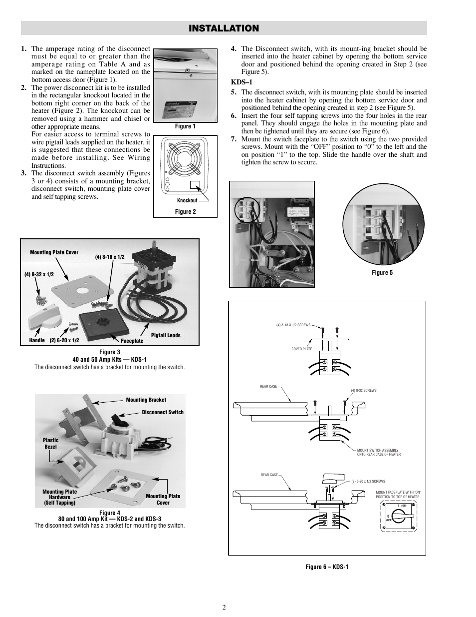 Installation | Chromalox HEATFLO KDS-3 User Manual | Page 2 / 4