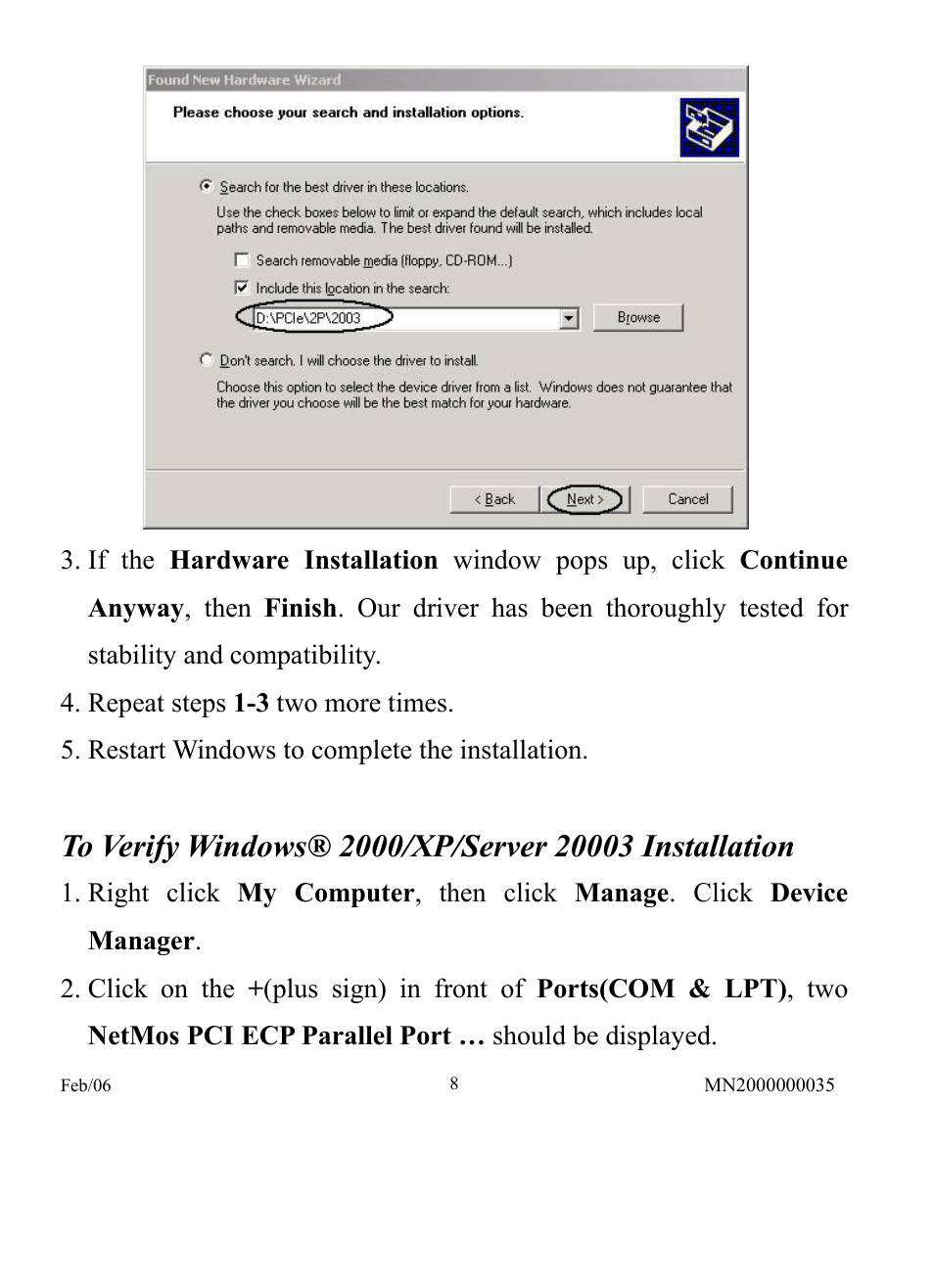 Longshine LCS-6320 User Manual | Page 8 / 9