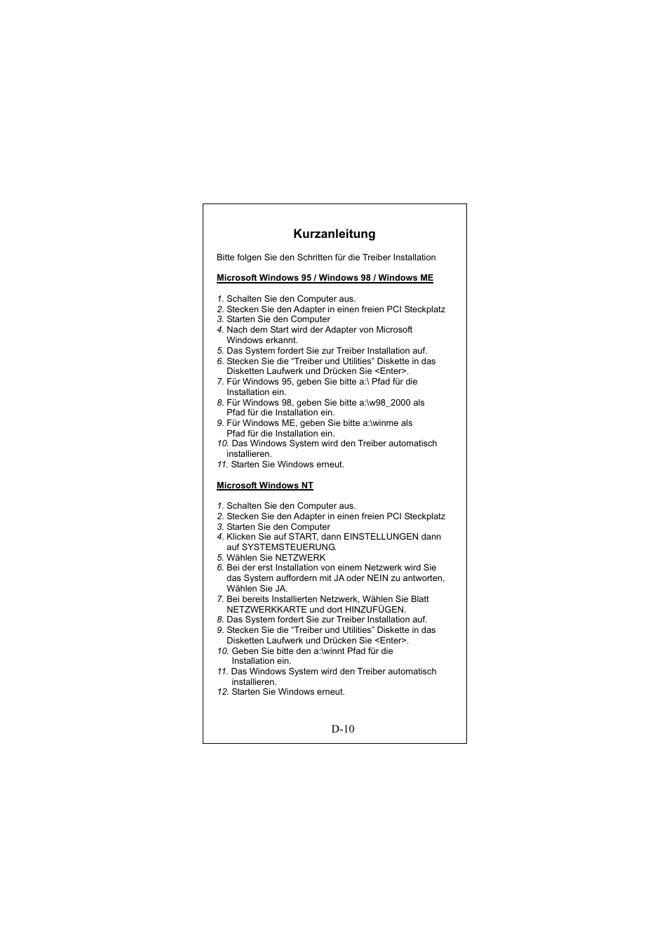 Kurzanleitung | Longshine LCS-8038TXR7 User Manual | Page 22 / 61