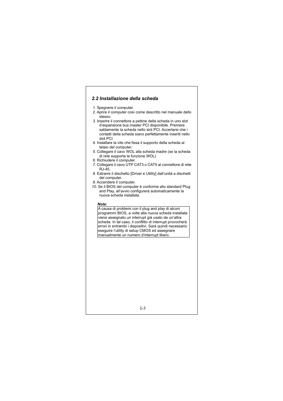 2 installazione della scheda | Longshine LCS-8038TXR7 User Manual | Page 29 / 61
