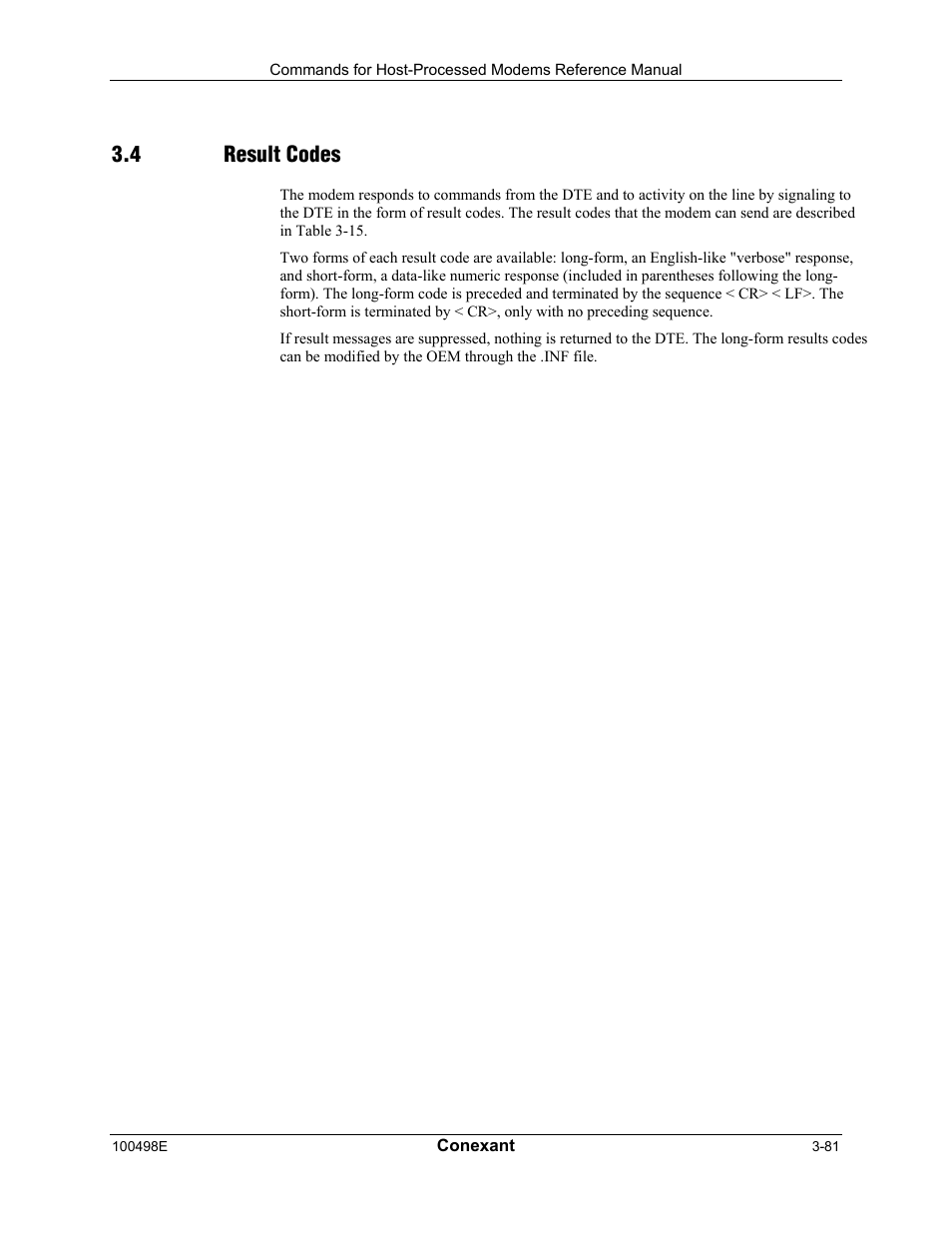 Result codes, 4 result codes | Longshine LCS-8056C2 User Manual | Page 103 / 162