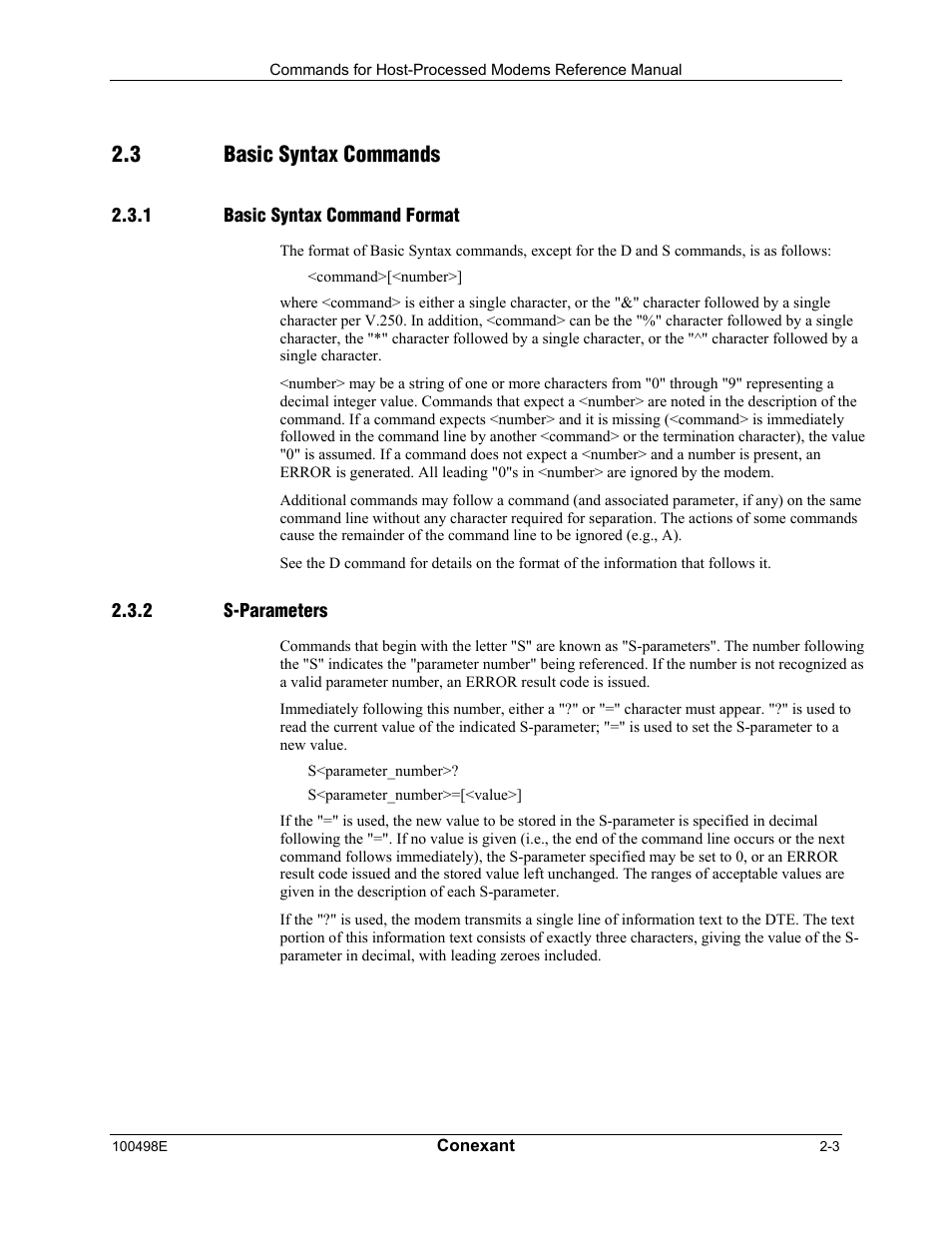 Basic syntax commands, Basic syntax command format, S-parameters | 3 basic syntax commands | Longshine LCS-8056C2 User Manual | Page 13 / 162