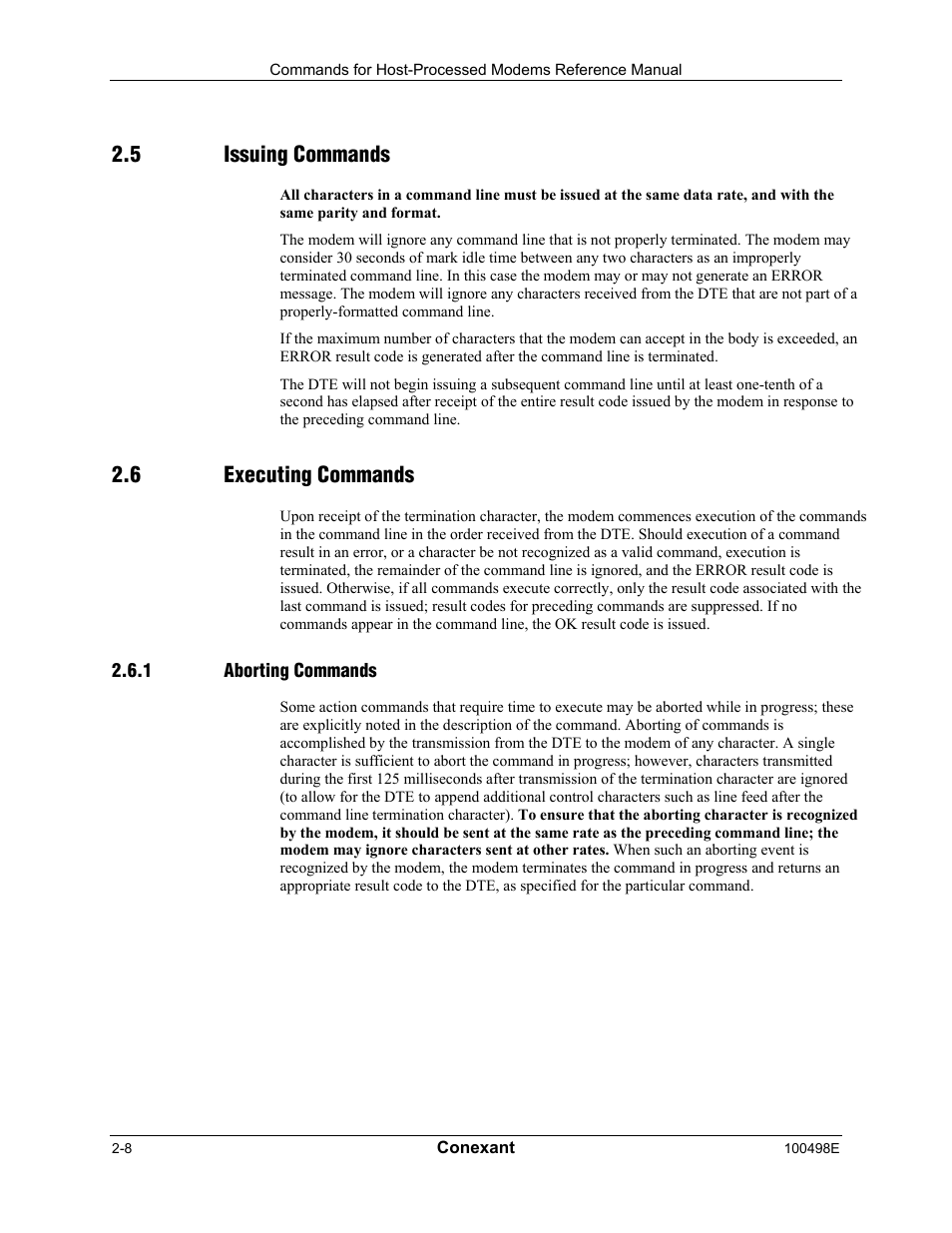 Issuing commands, Executing commands, Aborting commands | 5 issuing commands, 6 executing commands | Longshine LCS-8056C2 User Manual | Page 18 / 162