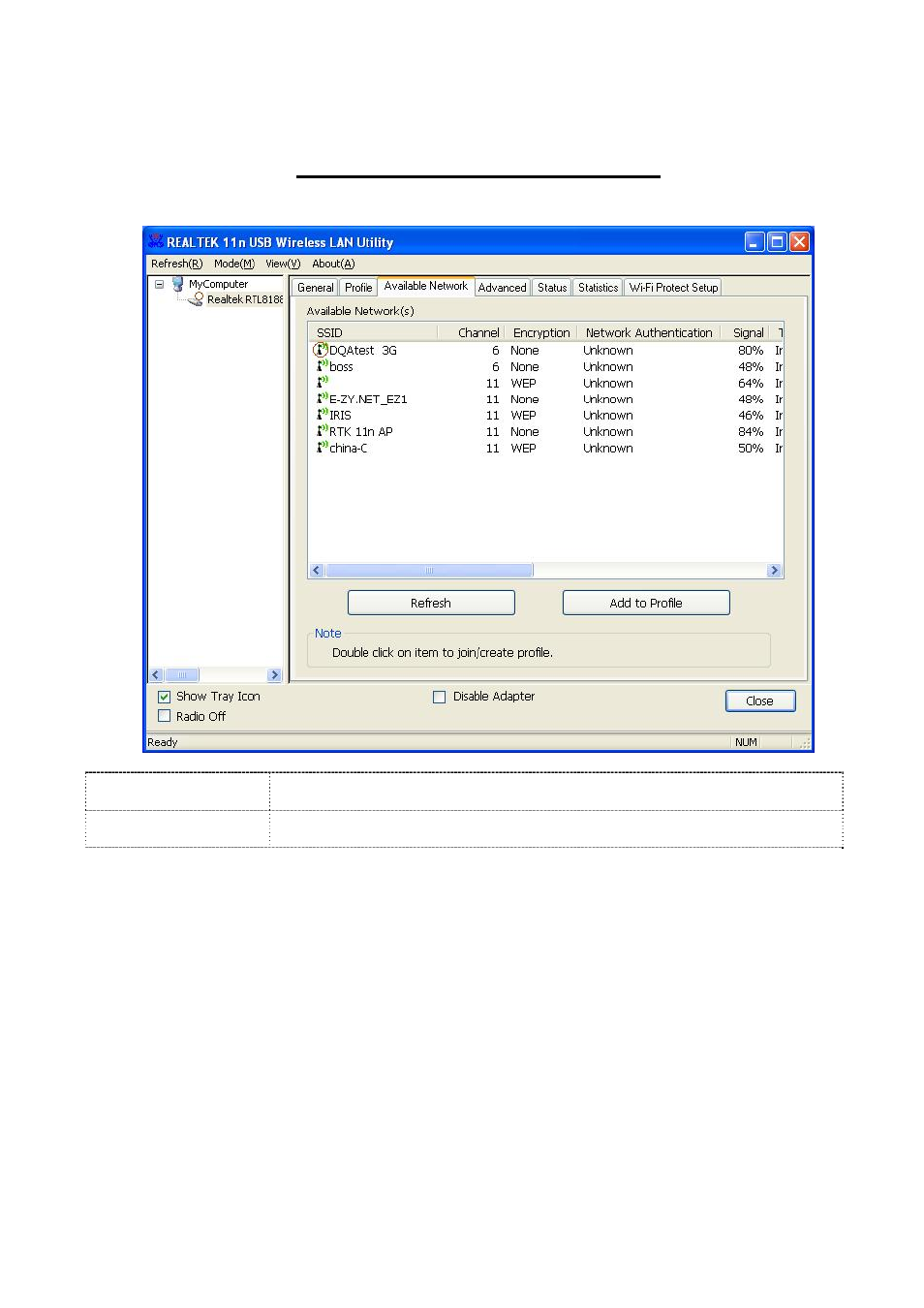 Available network (red disponible), Nible) available network (red dispo | Longshine LCS-8131N2 User Manual | Page 111 / 127