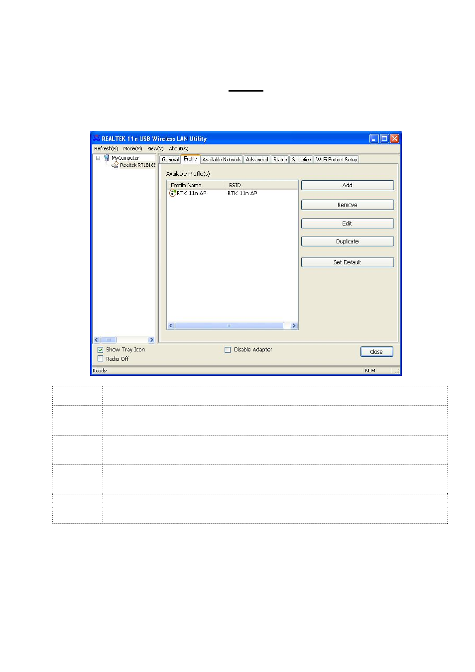 Profile | Longshine LCS-8131N2 User Manual | Page 17 / 127