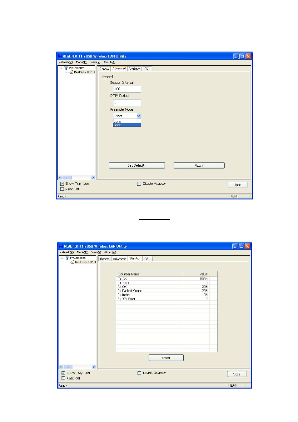 Statistics | Longshine LCS-8131N2 User Manual | Page 30 / 127