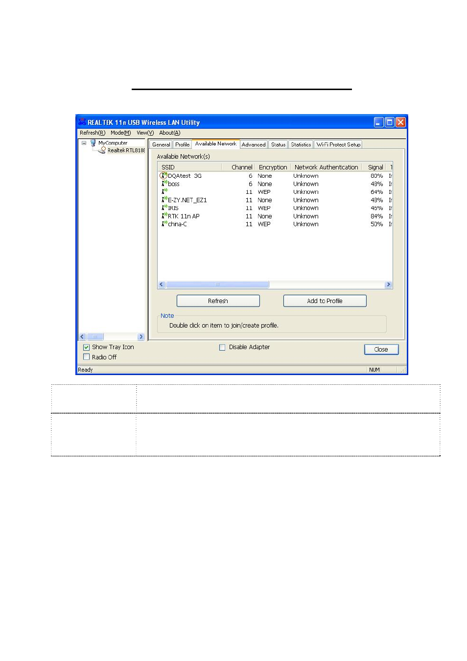 Available network (verfügbares netzwerk) | Longshine LCS-8131N2 User Manual | Page 49 / 127