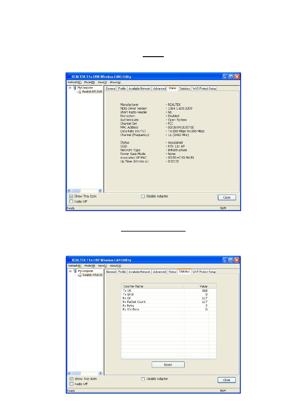 Status, Statistics (statistik) | Longshine LCS-8131N2 User Manual | Page 51 / 127