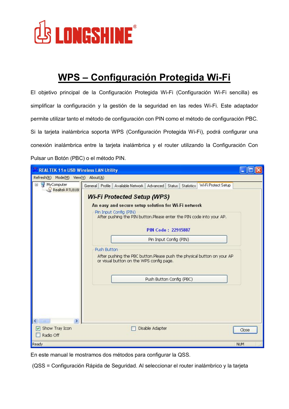 Wps – configuración protegida wi-fi, Wlan general | Longshine LCS-8131N3 User Manual | Page 128 / 347