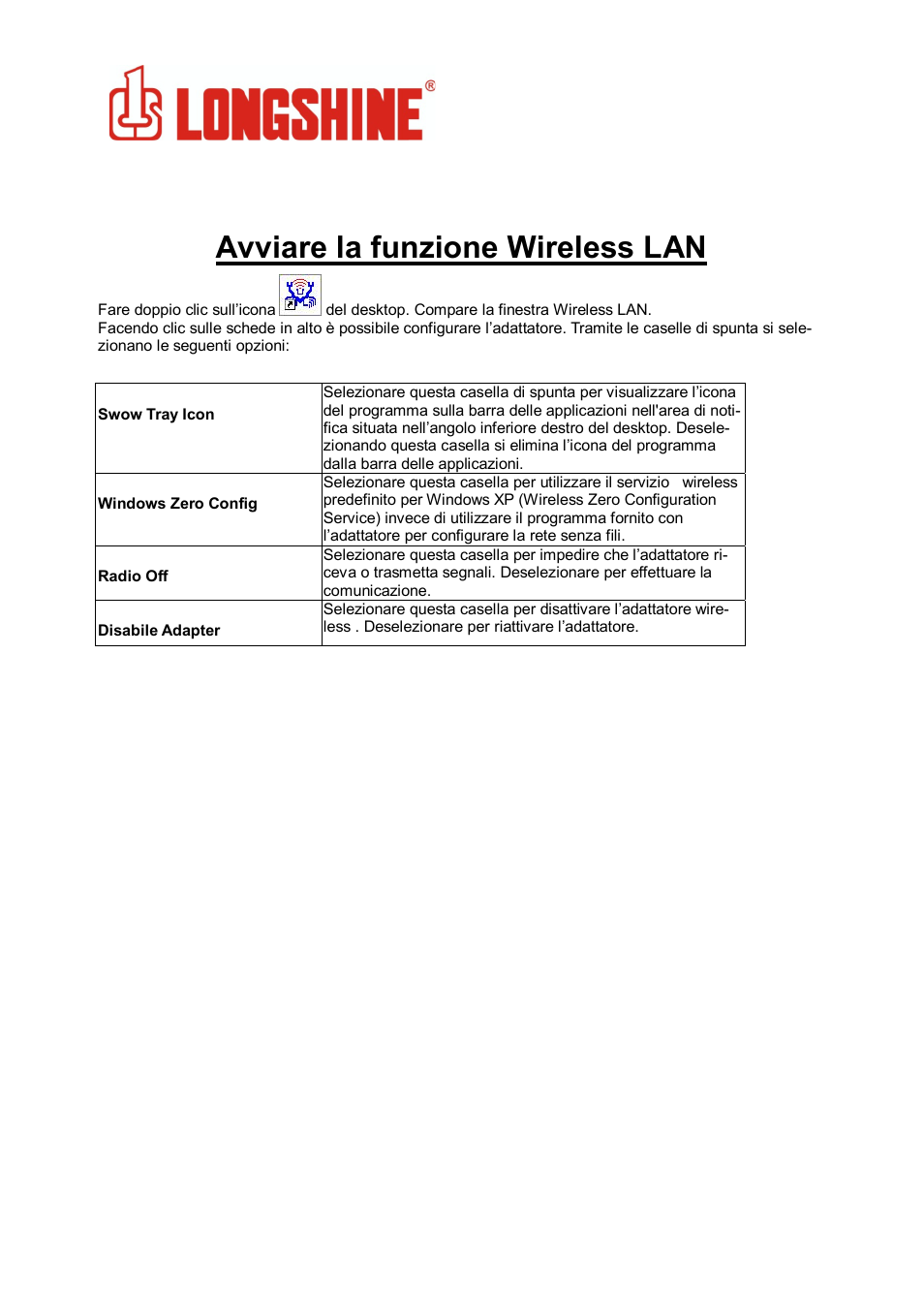 Avviare la funzione wireless lan, Wlan general | Longshine LCS-8131N3 User Manual | Page 155 / 347