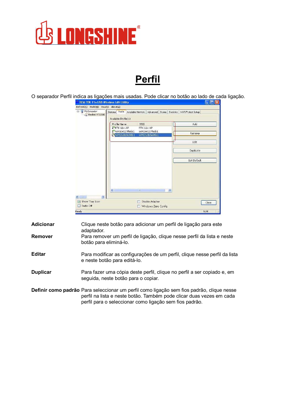 Perfil, Wlan general | Longshine LCS-8131N3 User Manual | Page 227 / 347