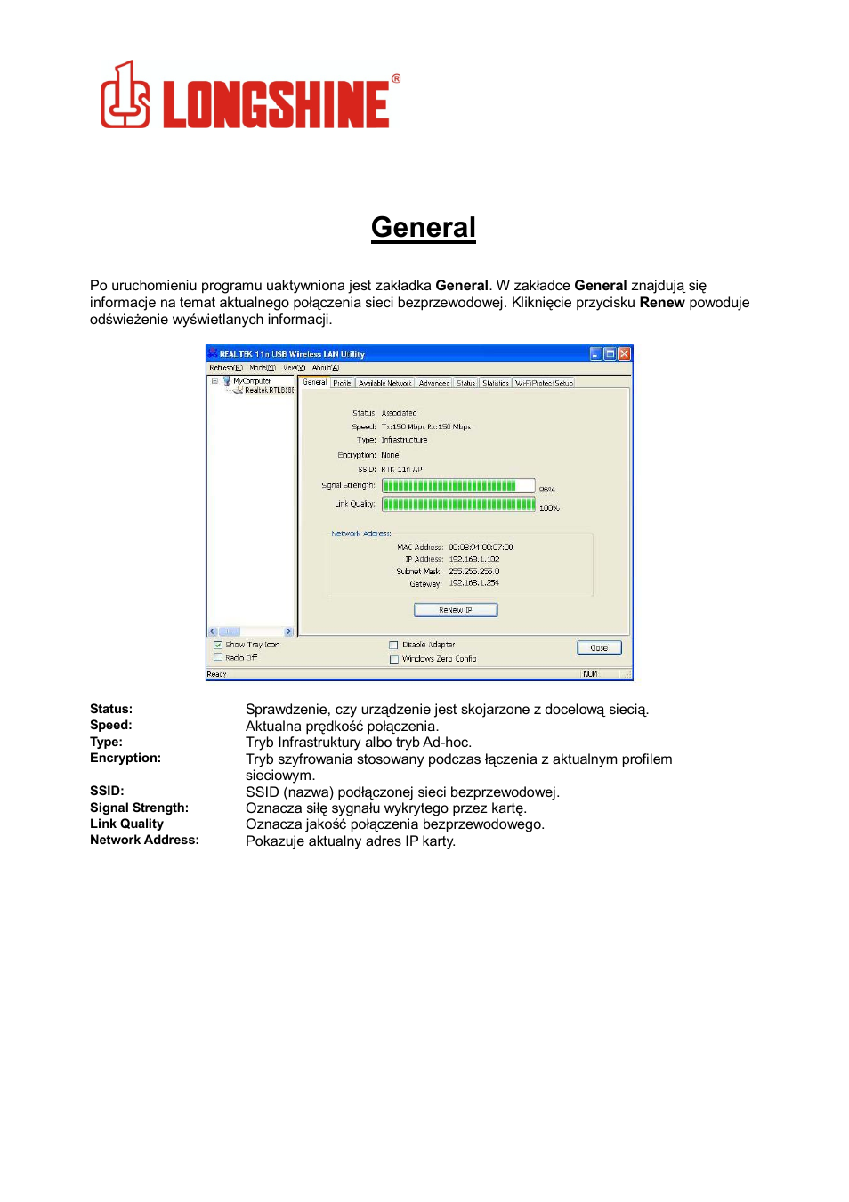 General, Wlan general | Longshine LCS-8131N3 User Manual | Page 260 / 347