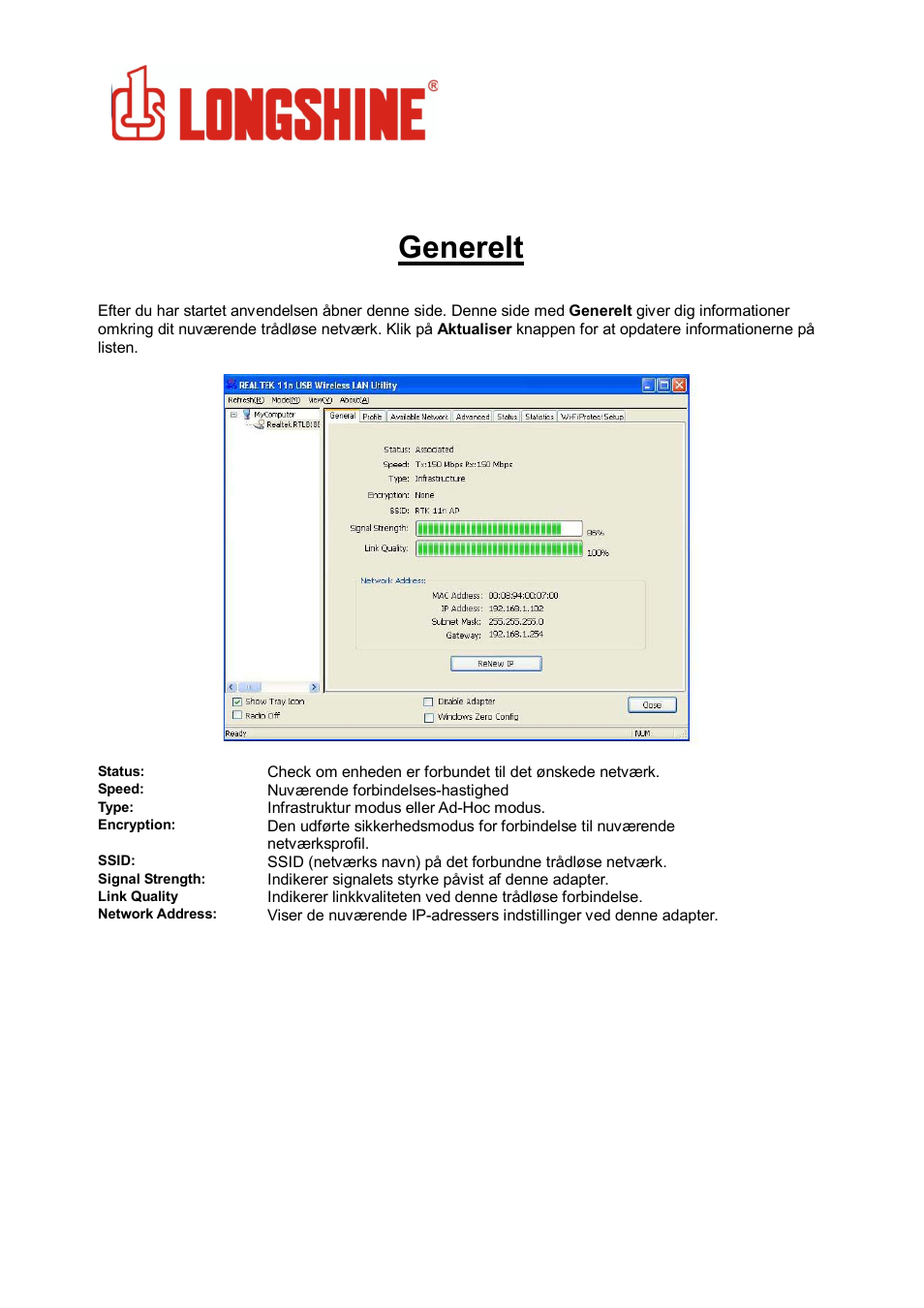 Generelt, Wlan general | Longshine LCS-8131N3 User Manual | Page 328 / 347