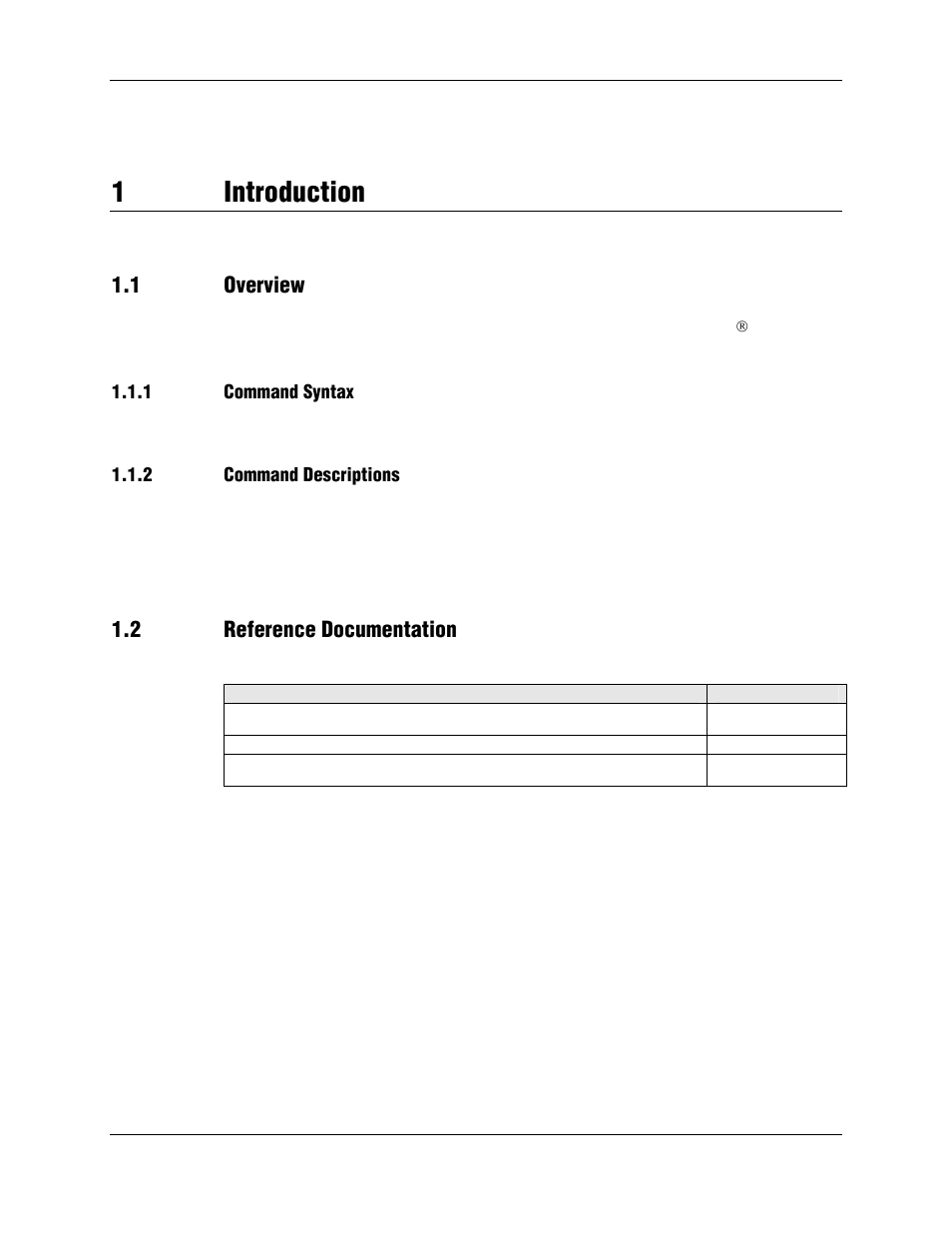 1 introduction, 1 overview, 1 command syntax | 2 command descriptions, 2 reference documentation, 1introduction | Longshine LCS-8156C1 User Manual | Page 11 / 194