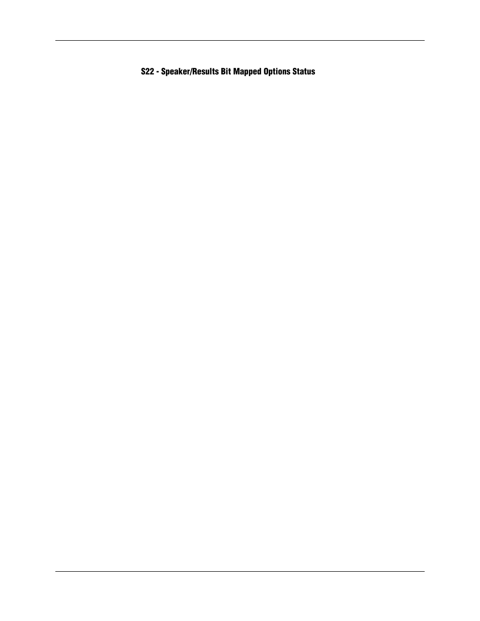 S22 - speaker/results bit mapped options status | Longshine LCS-8156C1 User Manual | Page 127 / 194