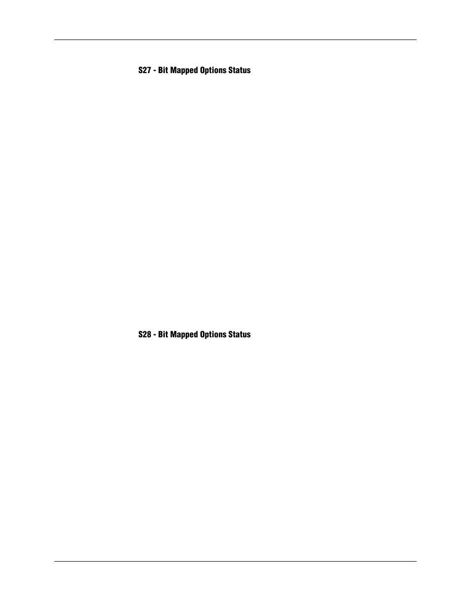 S27 - bit mapped options status, S28 - bit mapped options status | Longshine LCS-8156C1 User Manual | Page 129 / 194