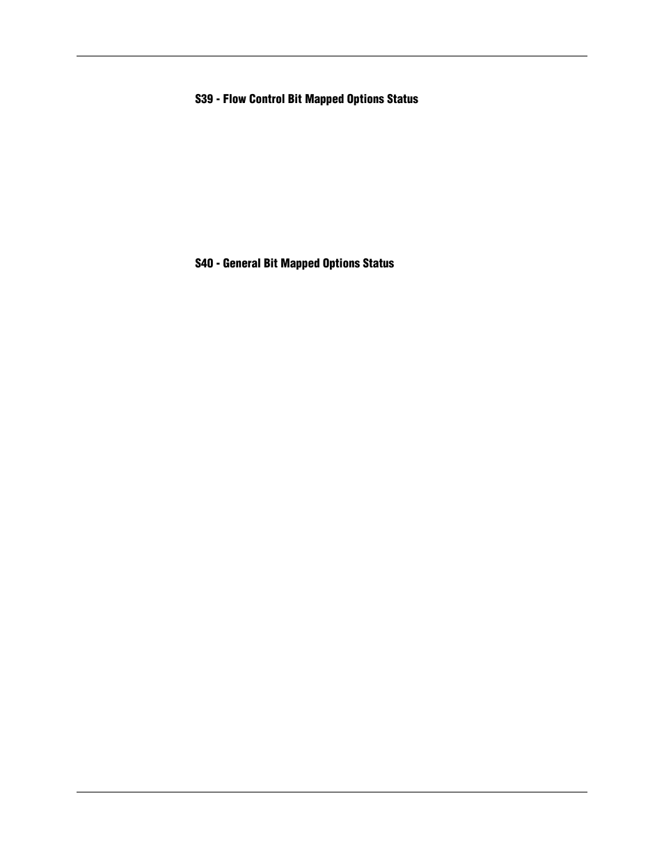 S39 - flow control bit mapped options status, S40 - general bit mapped options status | Longshine LCS-8156C1 User Manual | Page 132 / 194