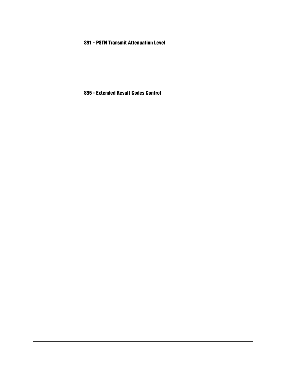 S91 - pstn transmit attenuation level, S95 - extended result codes control | Longshine LCS-8156C1 User Manual | Page 135 / 194