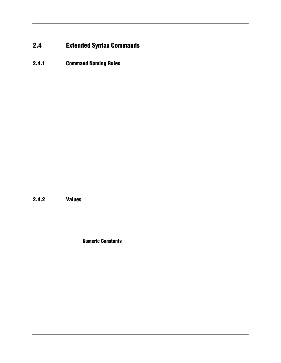 4 extended syntax commands, 1 command naming rules, 2 values | Numeric constants | Longshine LCS-8156C1 User Manual | Page 16 / 194