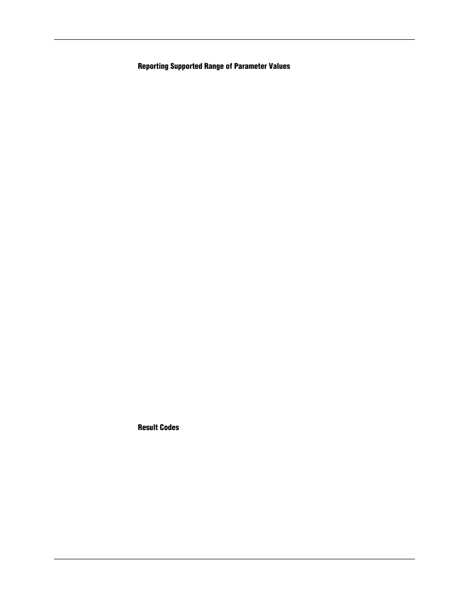 Reporting supported range of parameter values, Result codes | Longshine LCS-8156C1 User Manual | Page 176 / 194