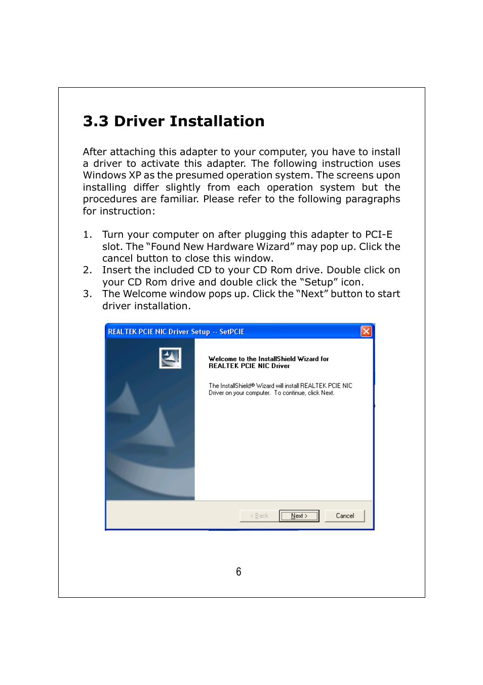 3 driver installation | Longshine LCS-8337TXR User Manual | Page 7 / 11