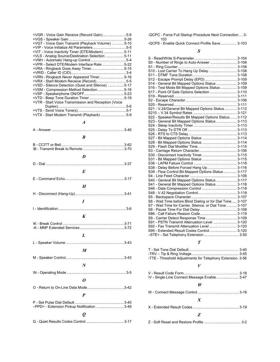 Vgs - speaker gain, Syntax, Defined values | Reporting current or selected values, Reporting supported range of parameter values, Result codes | Longshine LCS-8560C1 User Manual | Page 218 / 220