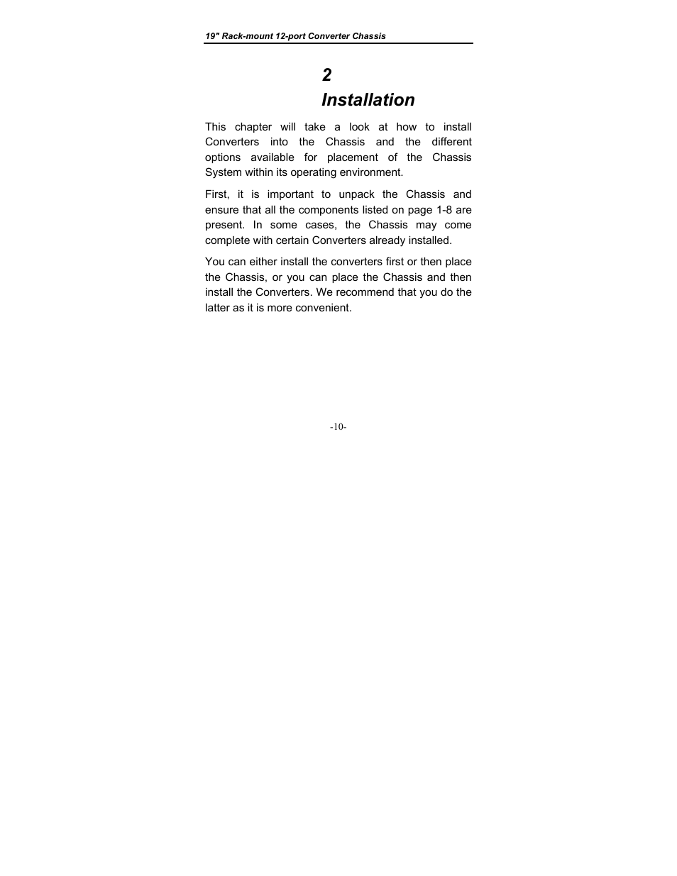 Installation, 2 installation | Longshine LCS-C819 User Manual | Page 13 / 29