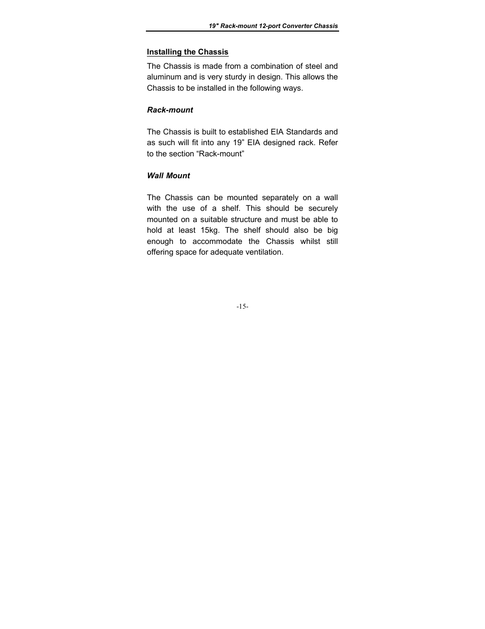 Installing the chassis | Longshine LCS-C819 User Manual | Page 18 / 29