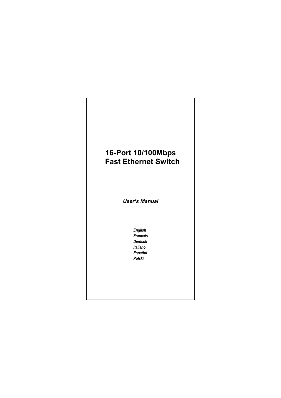 Longshine LCS-FS9116-B User Manual | Page 2 / 35