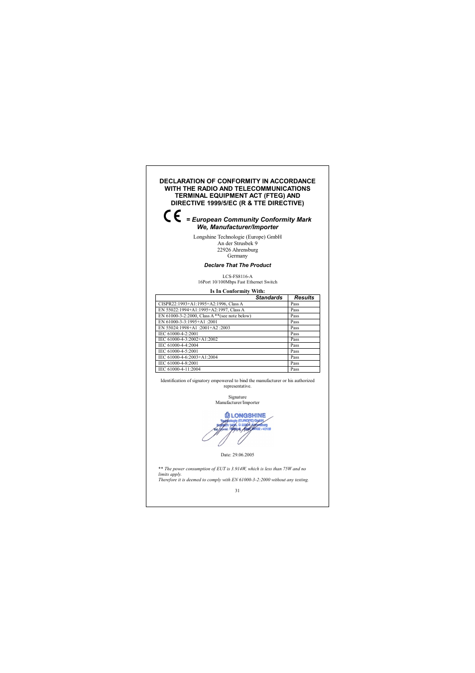 Longshine LCS-FS9116-B User Manual | Page 33 / 35