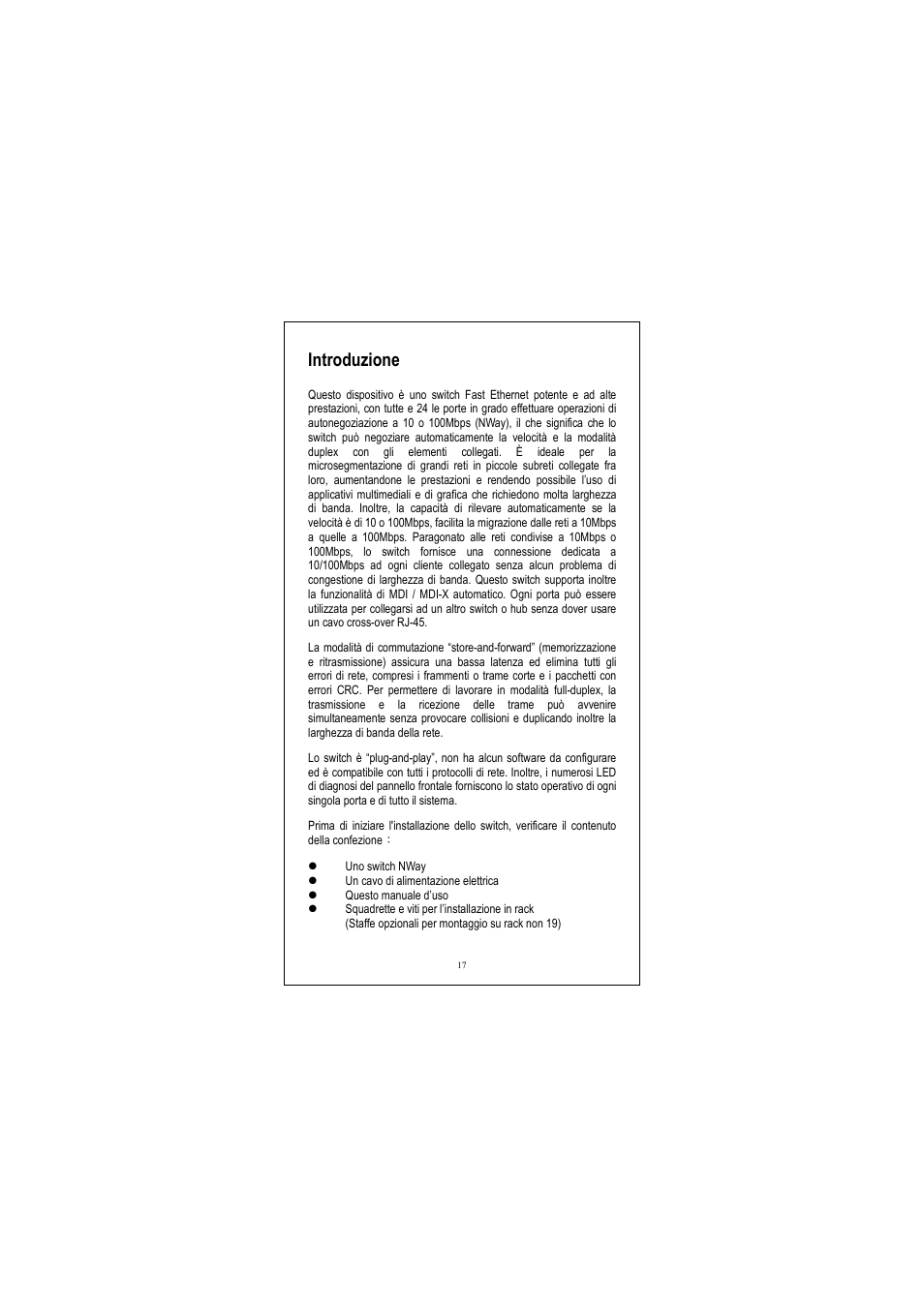 Introduzione | Longshine LCS-FS8124-B User Manual | Page 18 / 35